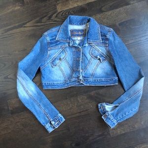 Crop jean jacket